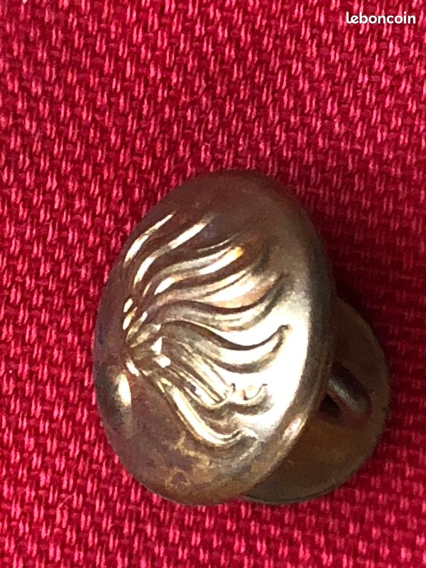 Lot 6 boutons d'uniforme de CARABINIERI italie + 1 bouton de manchette, motif grenade, gendarmerie (image 3)