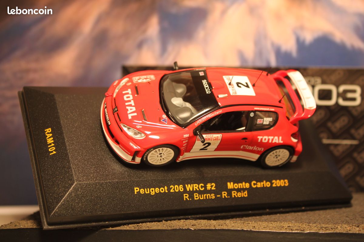 30.06.26....... Peugeot 206 WRC M.C. 2003 1/43 IXO réf. RAM 101 (image 5)