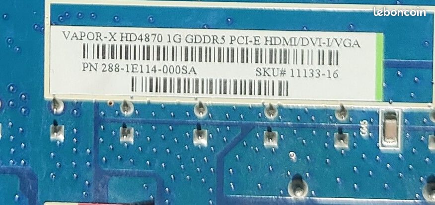 Carte Graphique Gainward HD 4870 – En Panne, Pour Pièces Détachées