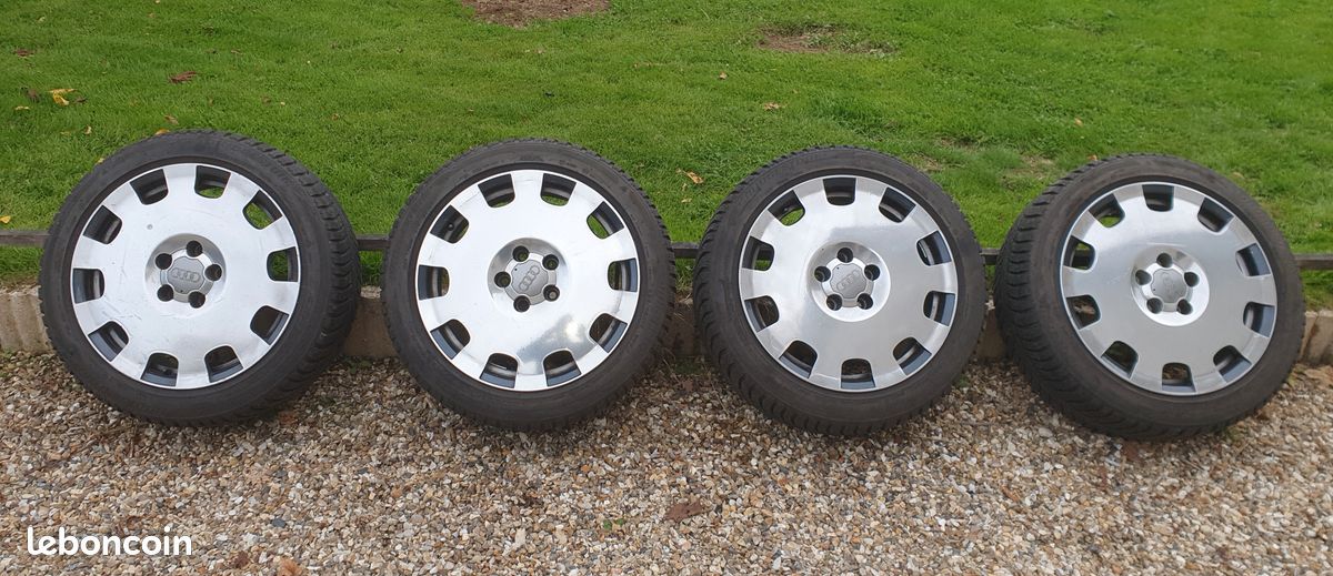 4 pneus hiver sur jante audi "monoblock" (image 1)