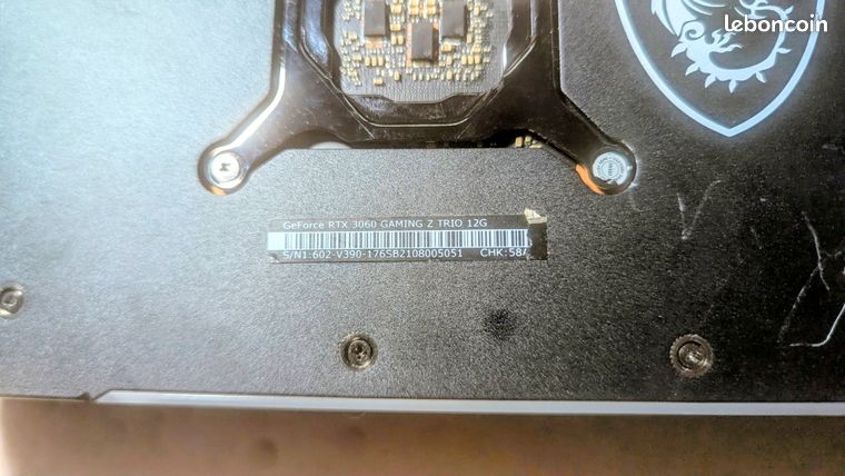Carte Graphique GPU NVIDIA GEFORCE RTX 3060 6