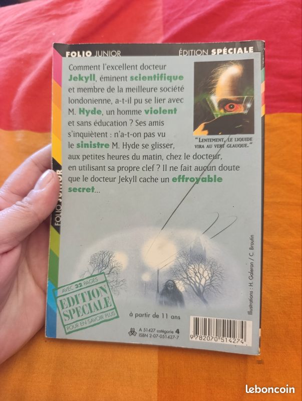 Livre L'Étrange Cas du Dr. Jekyll et de M. Hyde — Folio Junior (Édition Spéciale) (image 2)