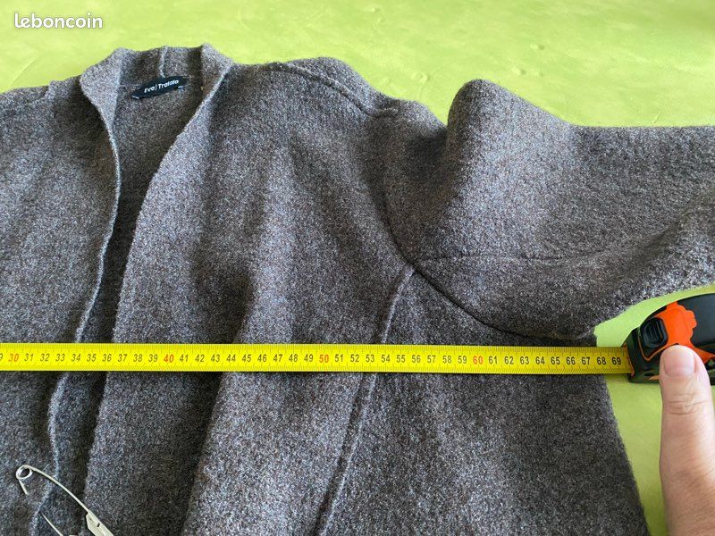 Veste Marron Ample EVA TRALADA - Taille 4 (étiquetée 145) - Neuf Avec étiquettes - Coupe Oversize Décontractée