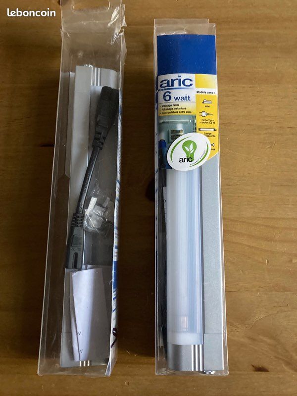 2 Réglette fluo Titane Aric Vénus titane 6W (image 2)