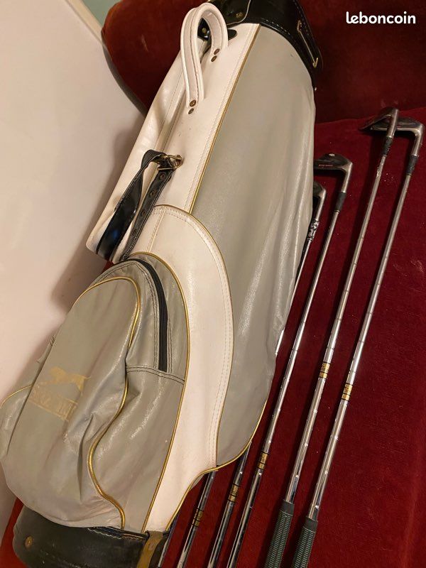 Putter Vintage Wilson Sam Snead Pay-Off – Tige Rocket, Manche Cuir Rouge, Années 50