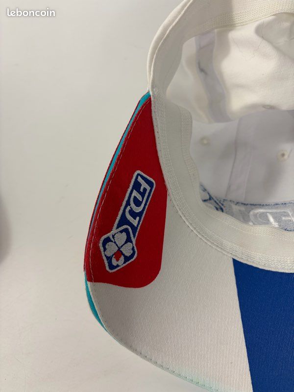 Casquette Cycliste Vintage FDJ Française Des Jeux Lapierre - Taille Unique Homme