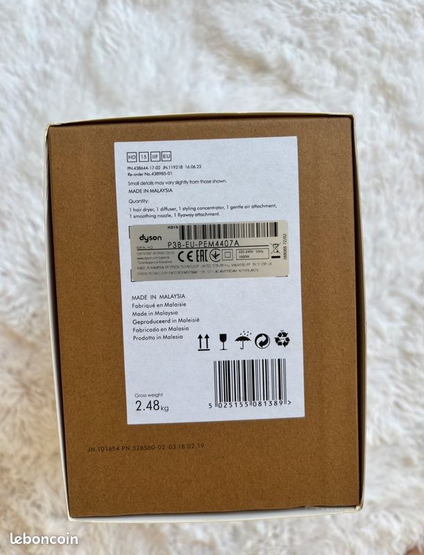Dyson Supersonic HD15 Rose/Fuchsia – Comme neuf – Boîte + 4 embouts (image 8)