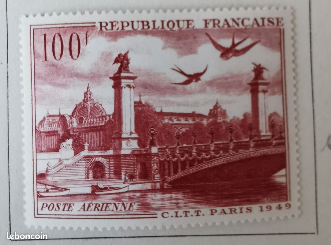 Timbres Poste Aérienne - n°16 à n°19 avec 1 variété - 1946-47 - Neufs