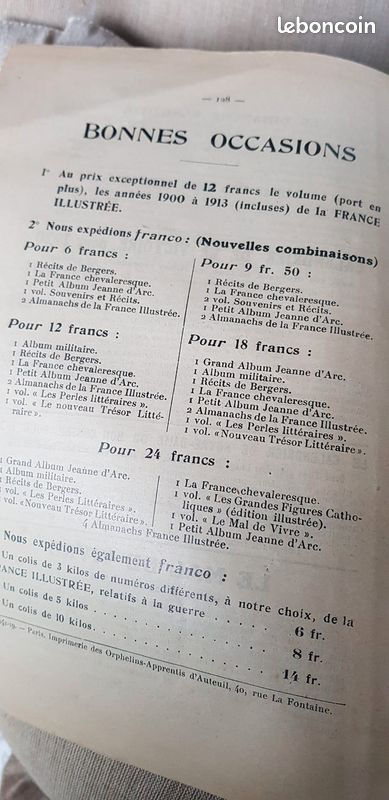 Ancien Almanach 1920 shabby vintage (image 6)