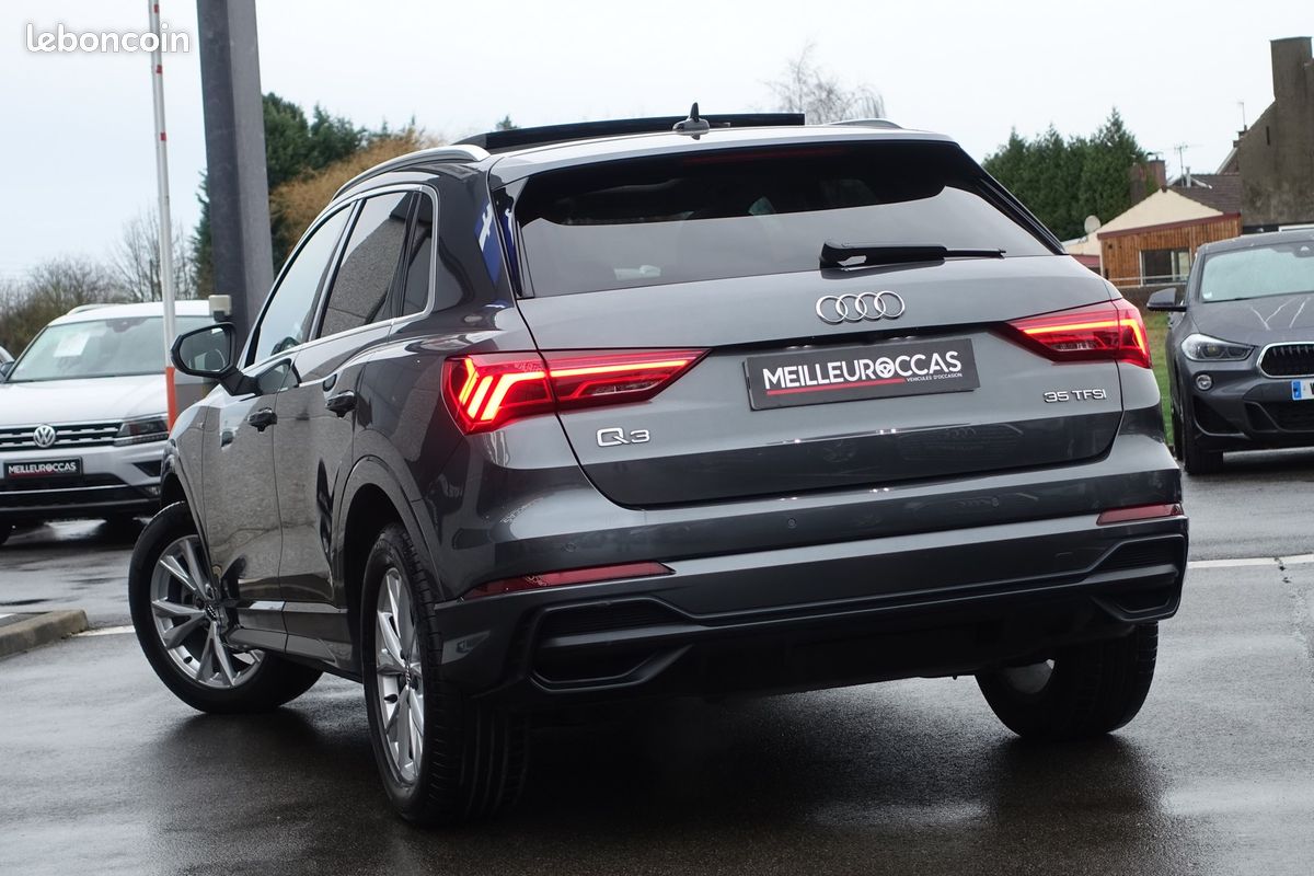 Q3 35 Tfsi 150cv S-Tronic S-Line Virtual cockpit/Toit ouvrant/Cuir chauffant/Gps Europe/Caméra/Hayon électrique/1°Main/Garantie 12 mois (image 3)