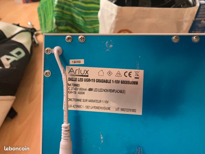 Dalle Led ugr19 600x600mm dimmable (image 3)