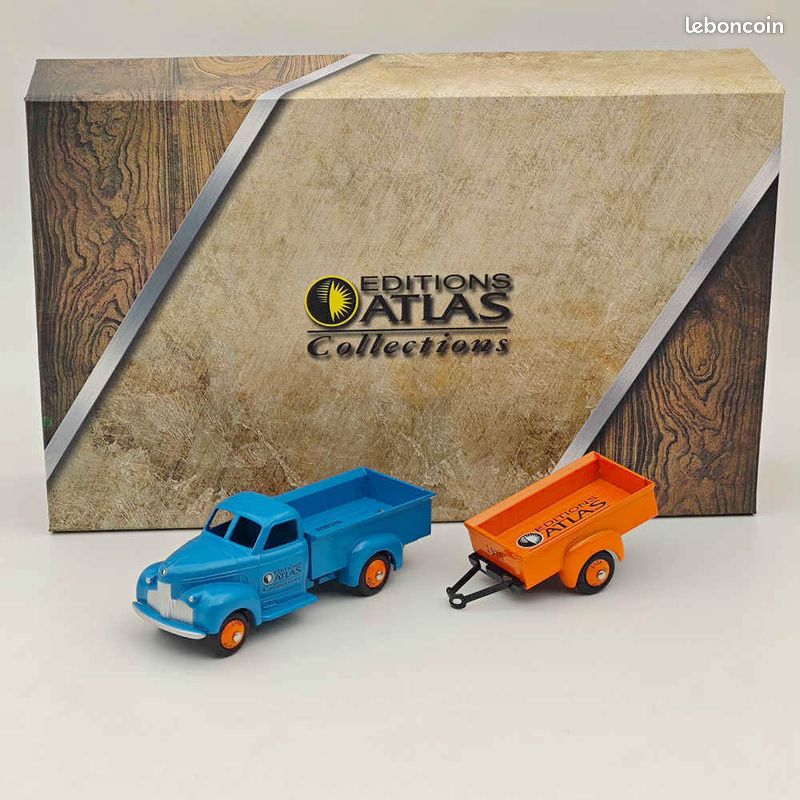 CAMIONNETTE STUDEBAKER + REMORQUE N° 25P ET 25S DINKY TOYS ATLAS NEUF