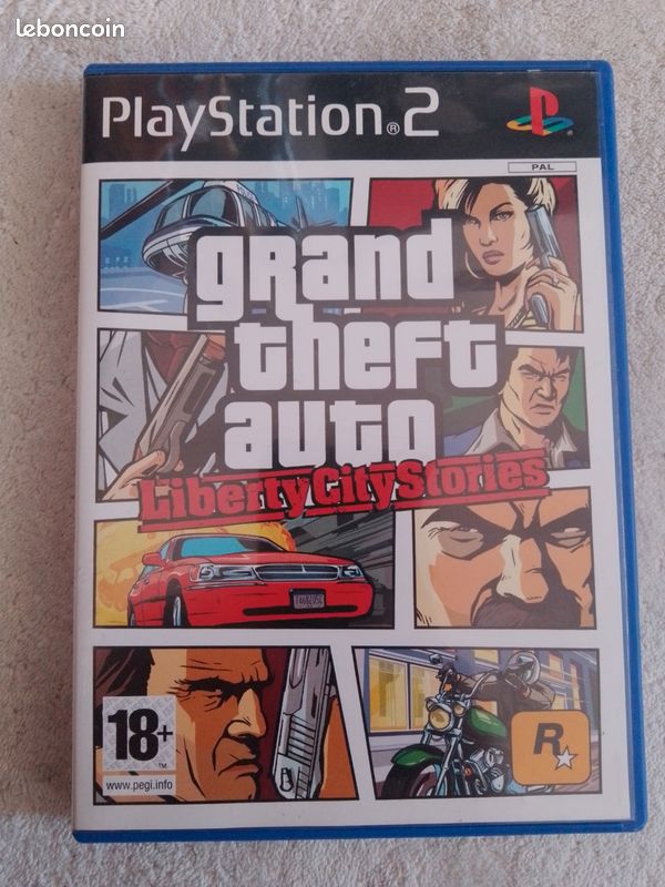 GTA Liberty City Stories Sur PS2 - Version Promo Presse PAL (très Bon état)