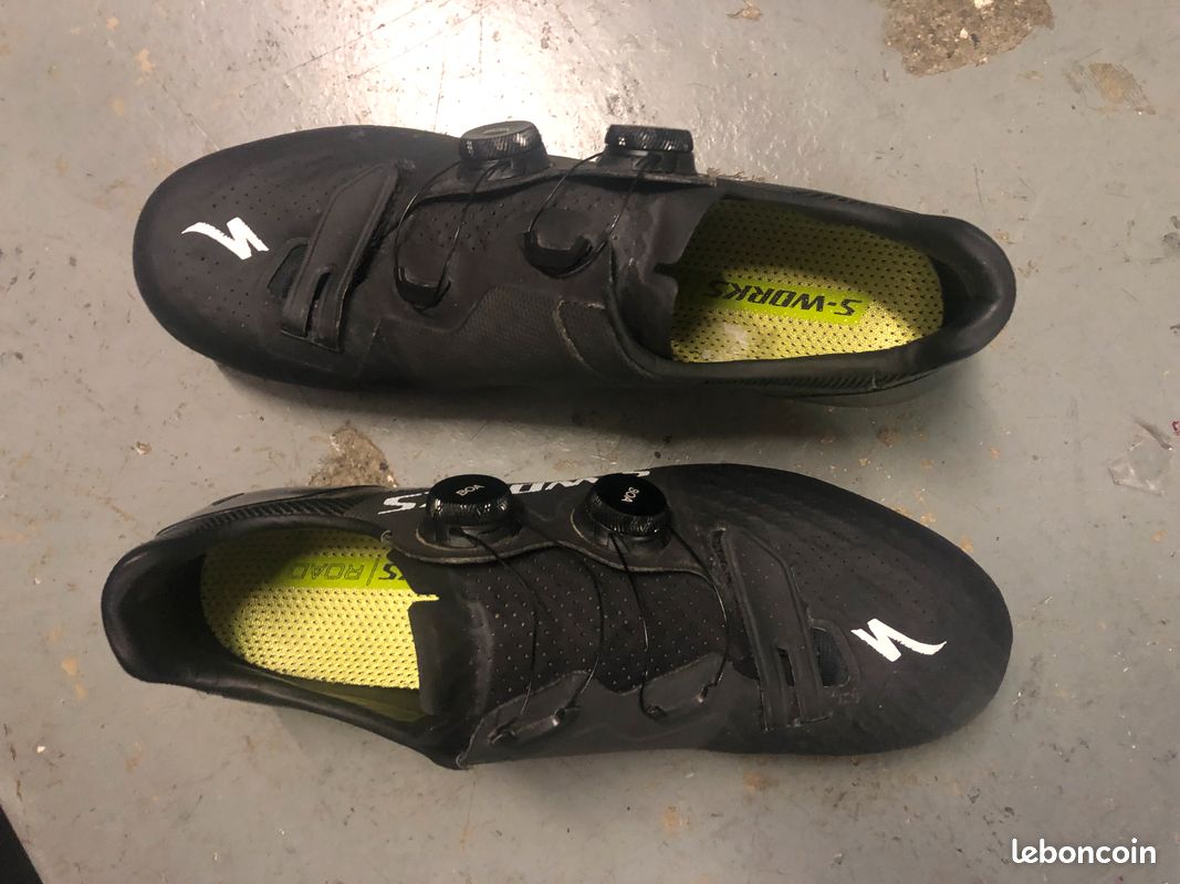Chaussures Vélo Route SIDEBIKE – Noir – Automatiques – Pointure 43
