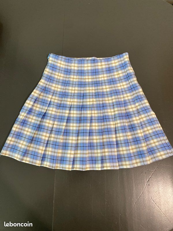 Jupe plissée à carreaux shein 34/XS (image 1)