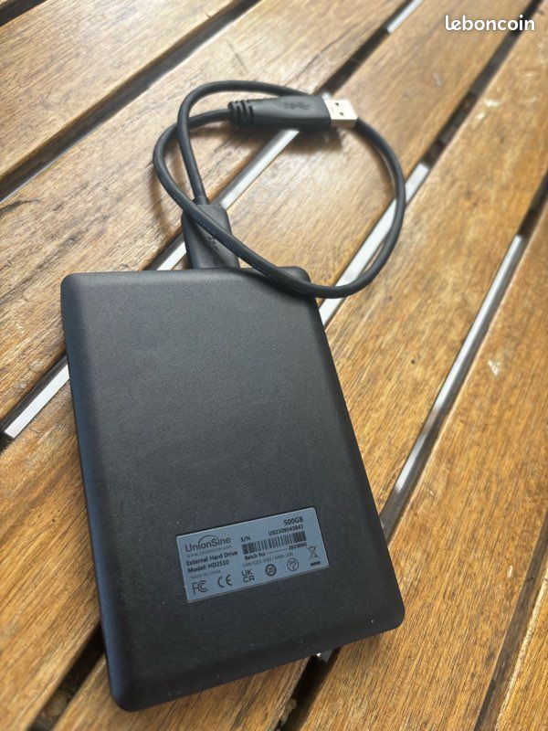 Disque Dur Externe Portable 500Go USB 3.0 Ultra Mince 2.5" - Compatible PC Mac PS4 Xbox