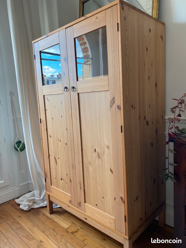 Meuble bureau ou meuble bar en bois claire (image 2)