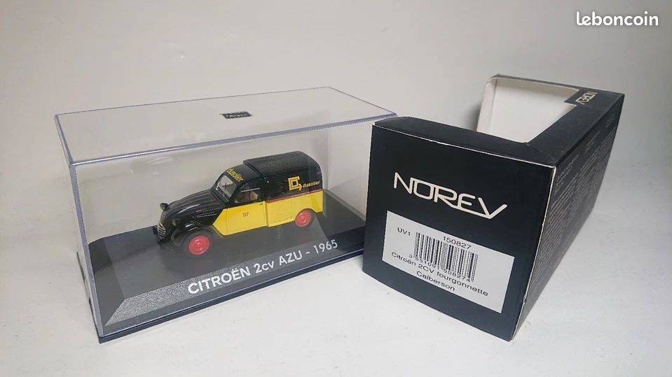 Modèle Réduit Norev Hachette #71 - Citroën 2CV AZU 1954 Esso Extra Gazoline - Échelle 1/43 - Neuf Sous Boîte