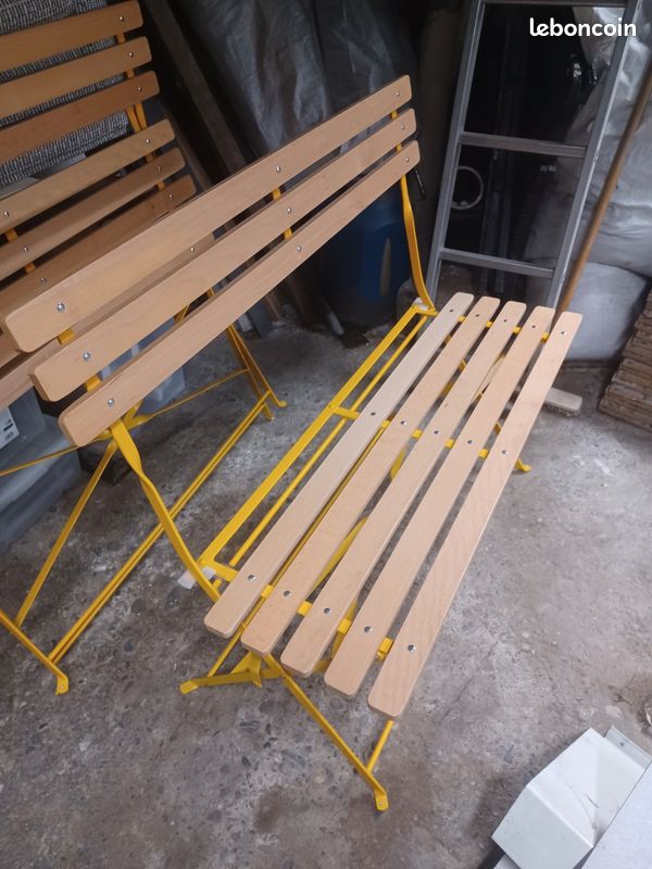 Banc pliant jardin habitat (image 3)