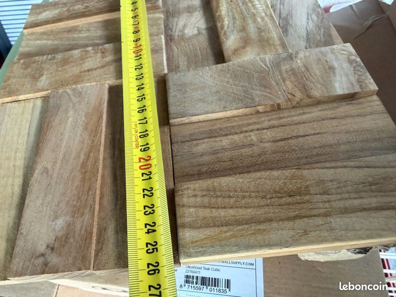 Lot de 12 boîtes boîtes Parement mural Teck (image 6)