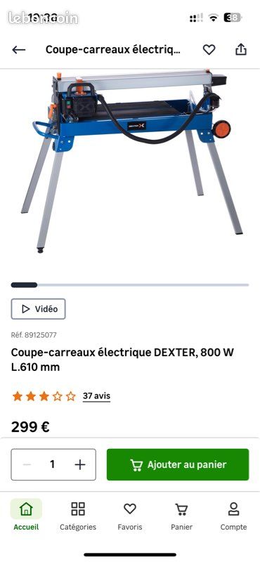 Carreleuse coupe carreaux électrique (image 1)