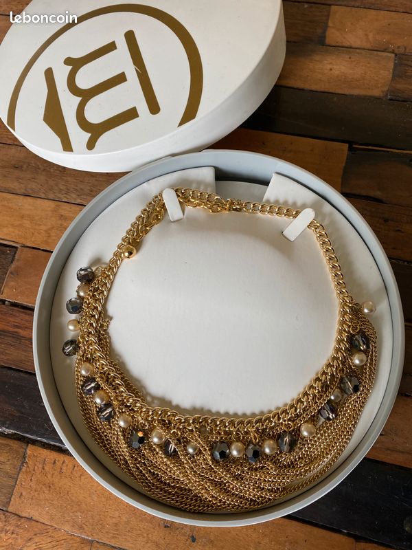 Collier doré 45 cm dans son écrin (image 1)