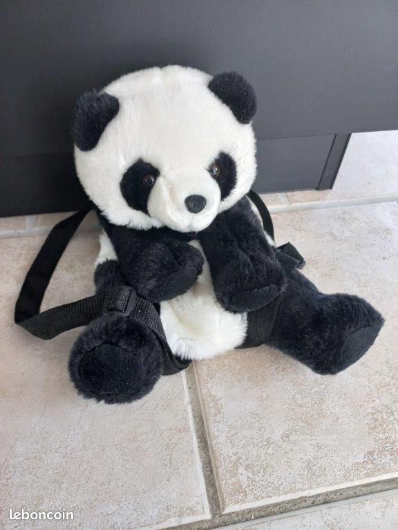 Sac à dos panda peluche (image 1)