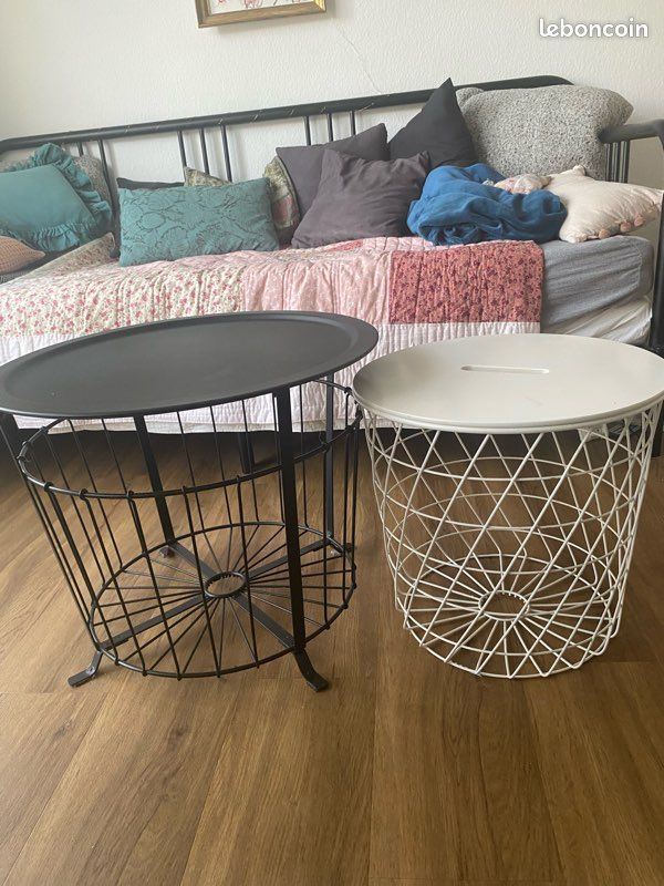 Table basse de rangement 60 cm noir IKEA ANGESBYN (image 8)