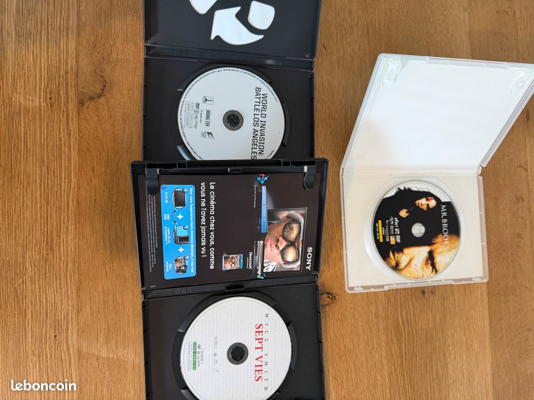 Lot DVD Films Action Thriller Drame – World Invasion Battle Los Angeles + Sept Vies Will Smith + Mr Brooks Kevin Costner (image 3)