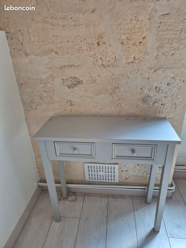 Console grise à tiroirs (image 3)