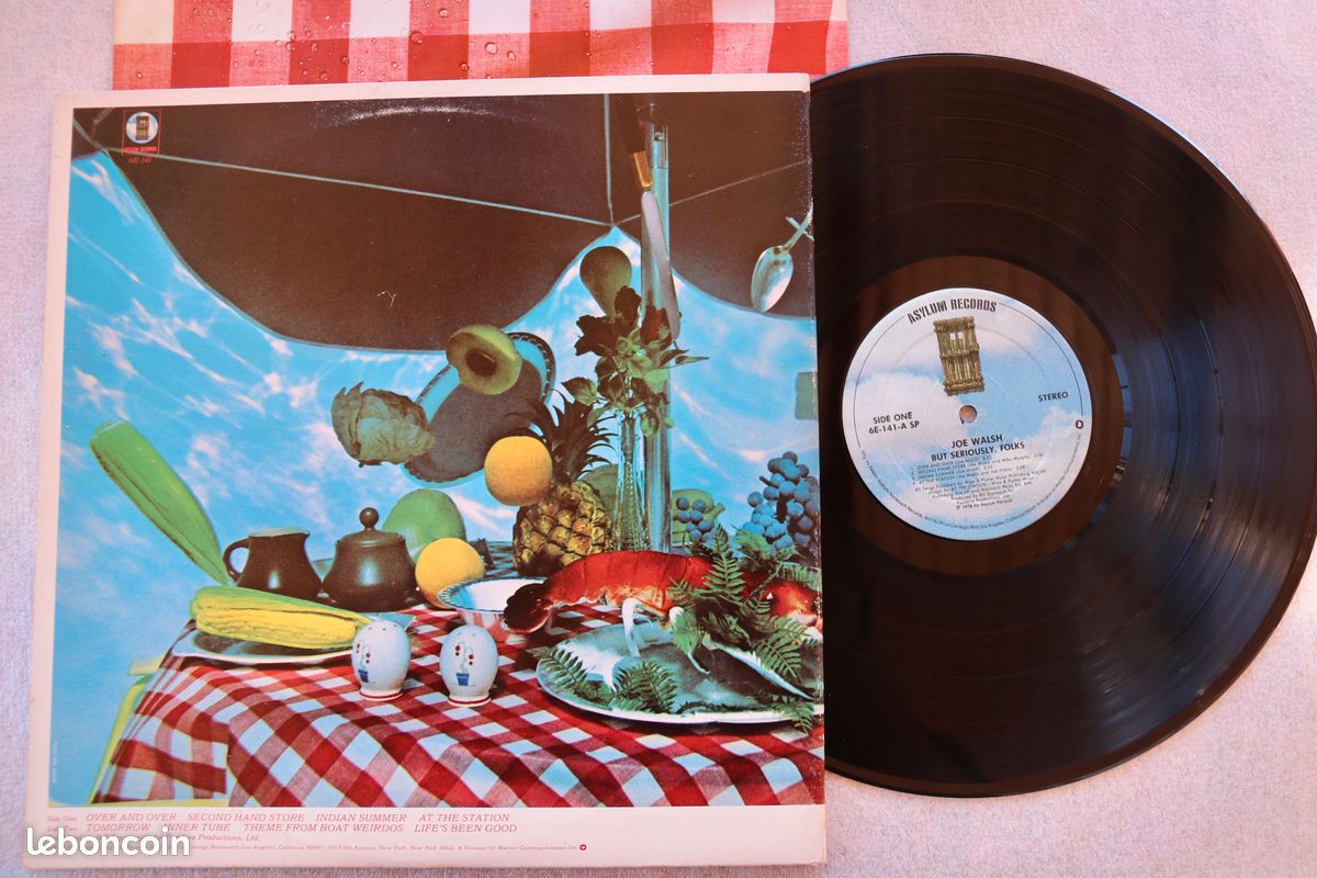 Joe walsh ""but seriously . Folks... Lp 33t de 1978 (image 4)