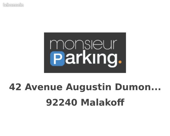 Parking/box Malakoff