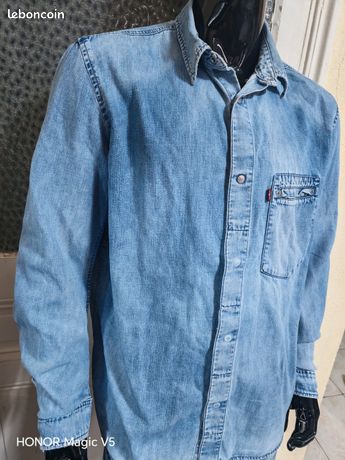 Chemise Levi’s Vintage En Jean – Taille XL – Bleu – Pour Homme – Occasion Très Bon état