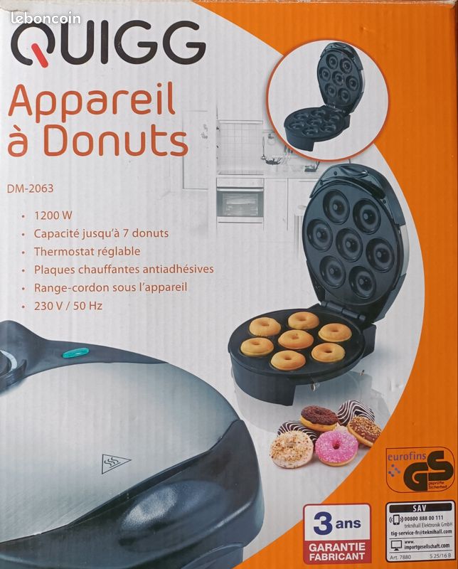 Appareil à Mini Donuts Quigg – état Occasion – Moule à Gâteaux électrique