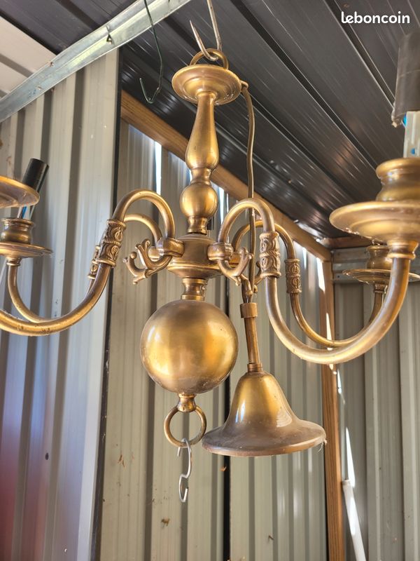 Lustre ancien en bronze (image 2)