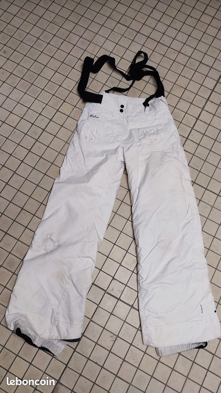 Pantalon de ski blanc - Fille - 10 ans (image 1)