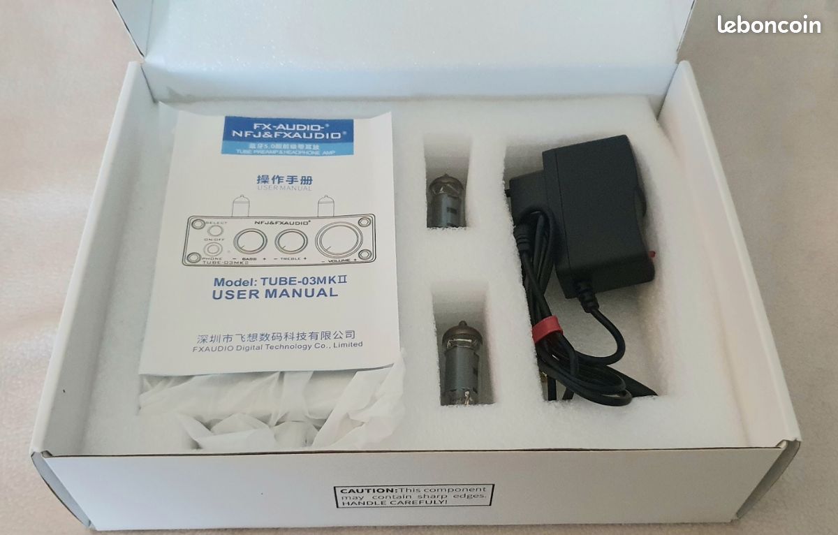 Préamplificateur à tubes FX-AUDIO TUBE-03 MKII Stéréo 6K4 Bluetooth 5.0 Argent (image 10)