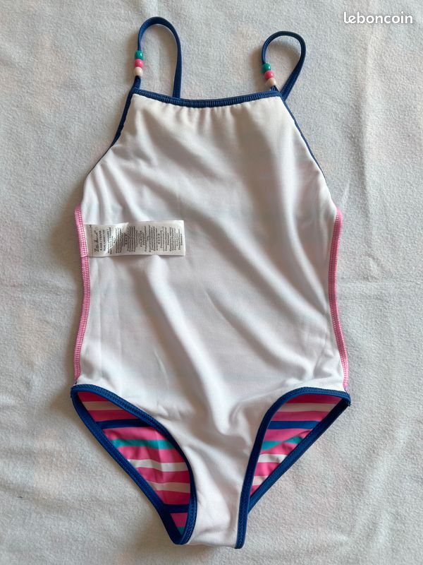 LITTLE MARCEL MAILLOT DE BAIN BIKINI FILLE 14 ANS MULTICOLORE NOIR VOLATILE