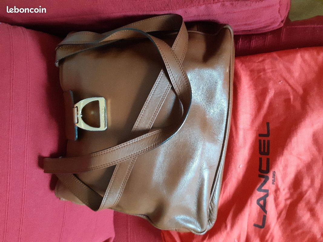 Sac en cuir vintage Lancel (image 2)