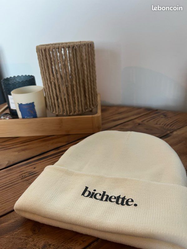 Bonnet écru : bichette – Neuf (image 2)