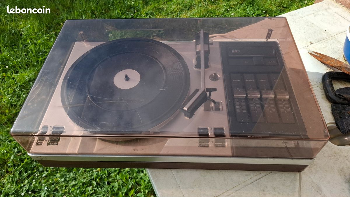 Platine Vinyle Philips 22-GF-827 – Tourne-disque Vintage – Occasion