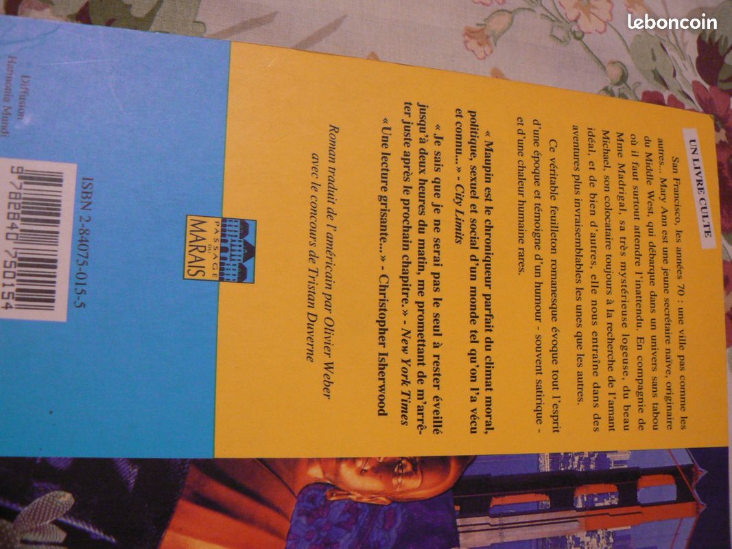 Lot de 2 livres : " Chroniques de SAN FRANCISCO " et " Qu'attendent les singes (image 3)