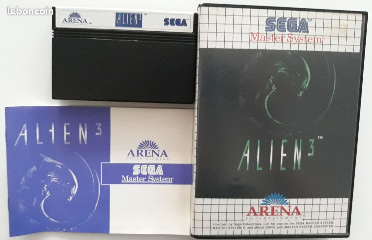 Jeu Vidéo Alien 3 Pour Sega Master System - Version PAL, Bon état, Origine Japon