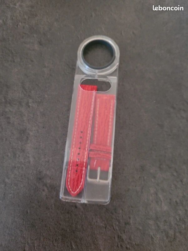 Bracelet de montre rouge 20mm Cobra (image 1)