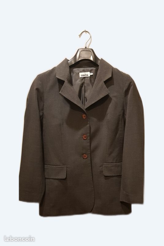 Blaser femme gris foncé Cache Cache Taille (40/42) Vêtements