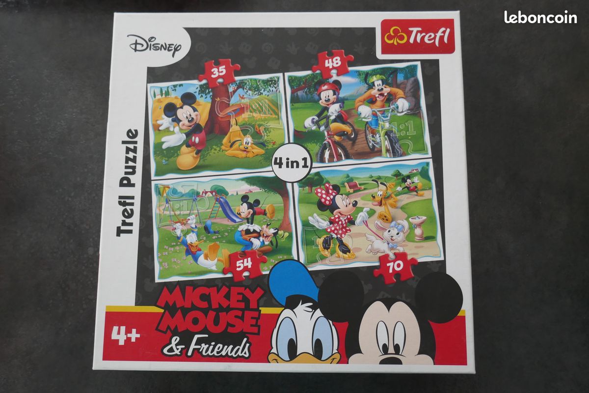 Puzzle boîte de 4 puzzles Micke Mouse and Friends (image 1)