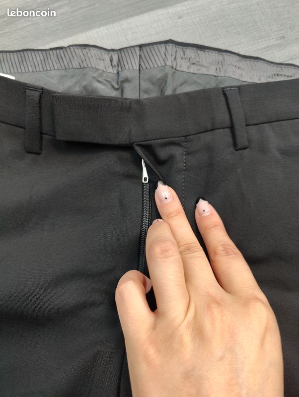 Pantalon de costume Hugo Boss homme | Taille 42 | Noir (image 2)