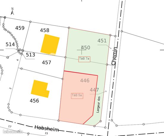 Terrain 700 m² SIERENTZ