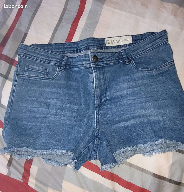 Short en jeans t 44 femme (image 1)