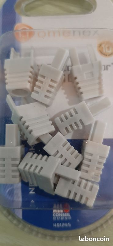 Lot de manchons de finition pour connecteur RJ45 (image 3)